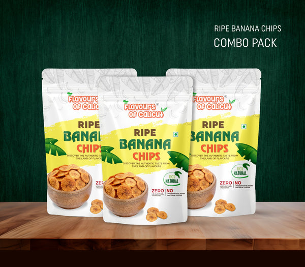 Kerala Ripe Banana Chips Pack of 3 (3x 150g)